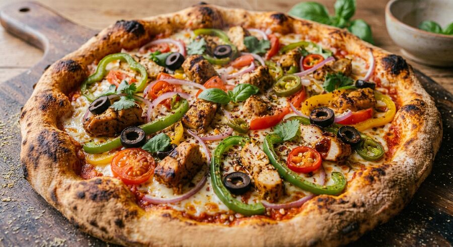 Barbecued Chicken Pizza