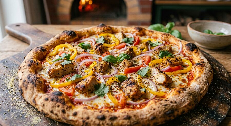Chicken Kebab Pizza